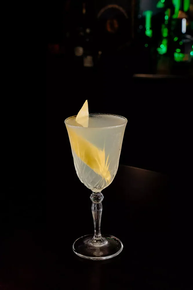 Bee’s Knees served in glassware