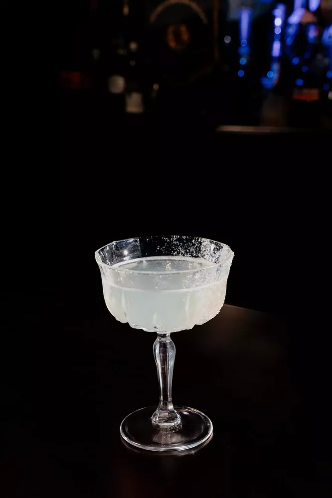 Margarita served in glassware