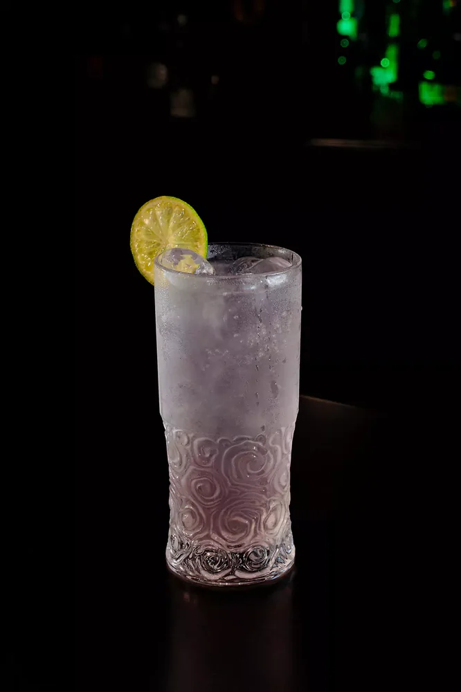 Paloma served in glassware