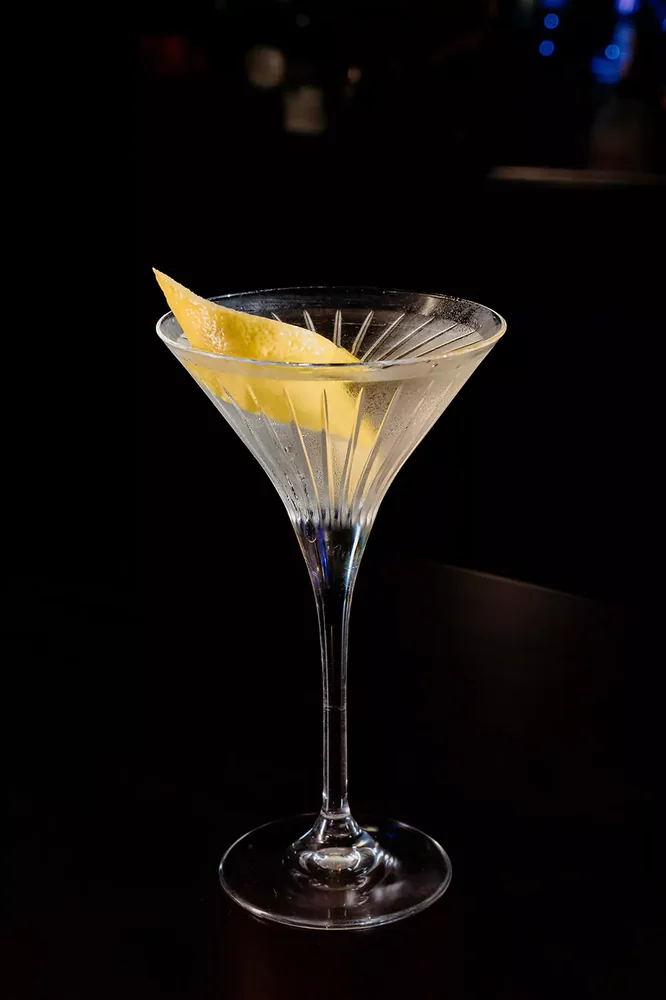 Vesper served in glassware